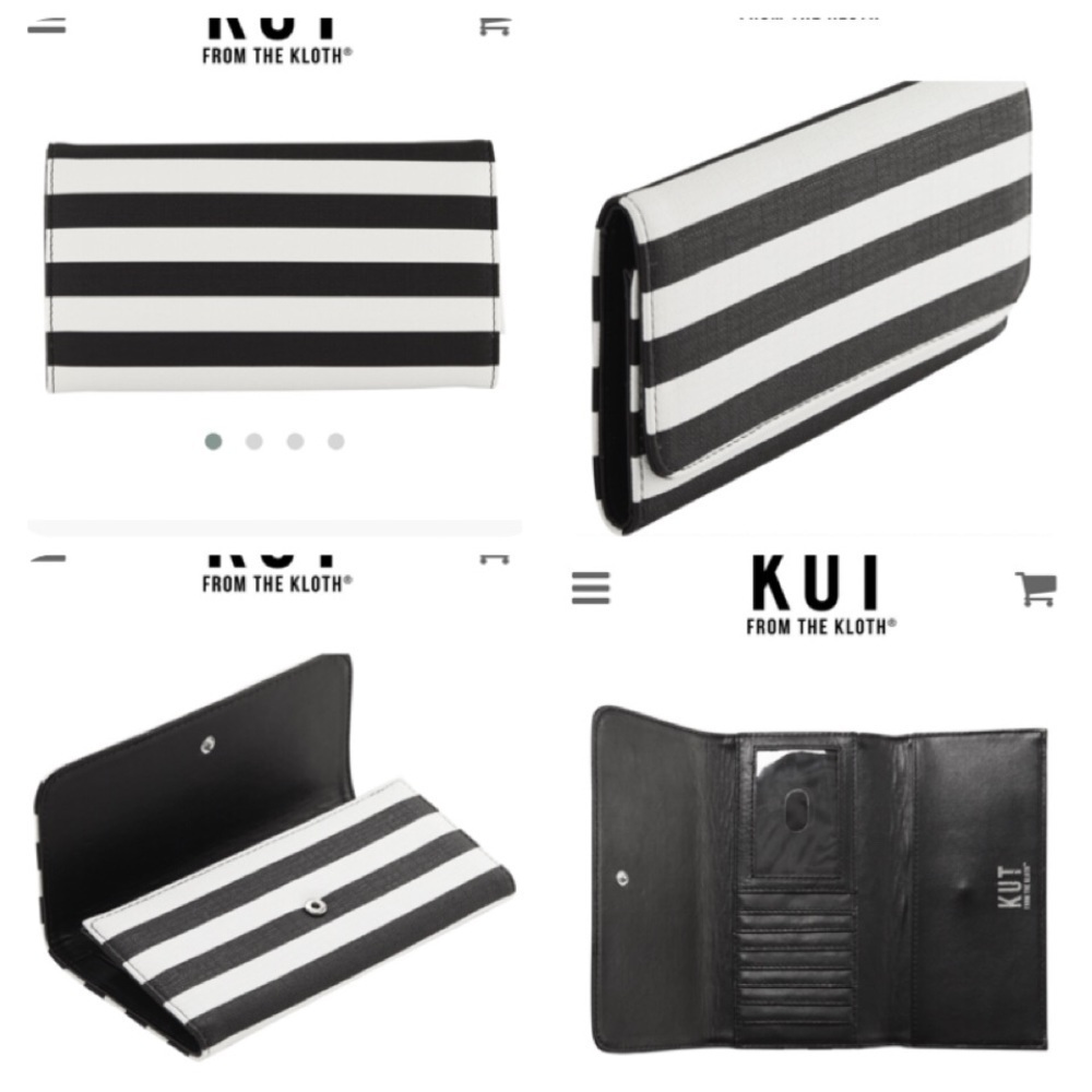 Kut from the Kloth Slim Striped Wallet - Picture 7 of 8